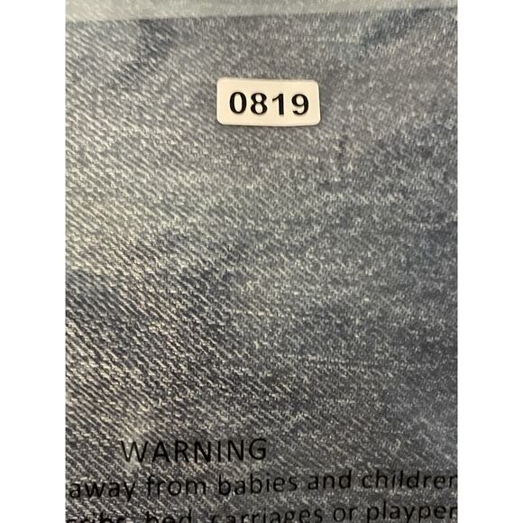 American Eagle Jeans Womens 10 Super High Rise Baggy Wide Leg Distressed Grunge - Picture 12 of 12